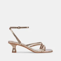 DOLCE VITA Heels*Baylor Heels Dark Gold Crackled Stella