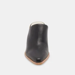 DOLCE VITA Wedges*Beema Mules Black Leather