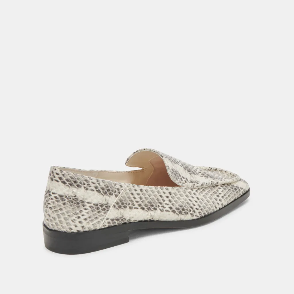 DOLCE VITA Flats & Loafers*Beny Flats Grey White Snake Embossed