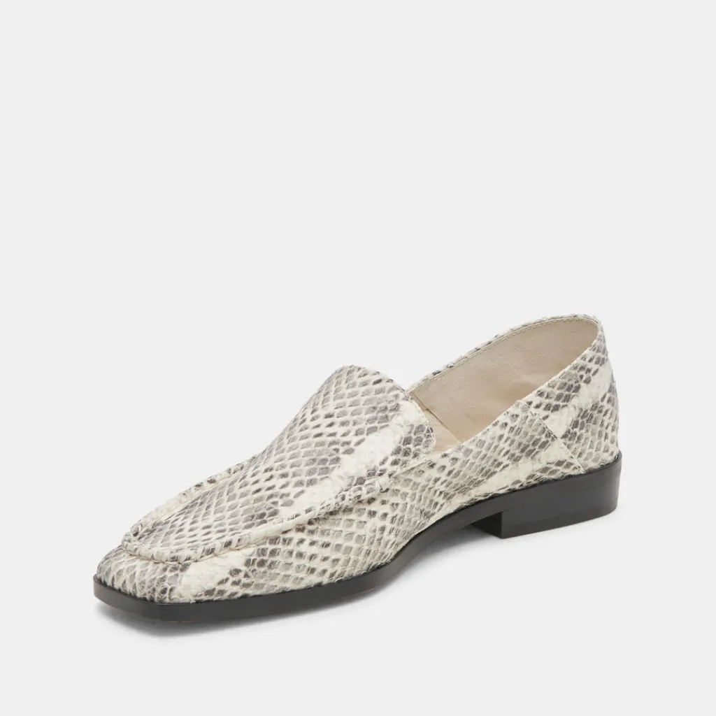 DOLCE VITA Flats & Loafers*Beny Flats Grey White Snake Embossed