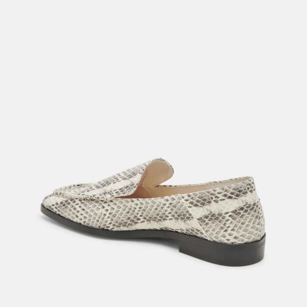 DOLCE VITA Flats & Loafers*Beny Flats Grey White Snake Embossed