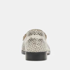 DOLCE VITA Flats & Loafers*Beny Flats Grey White Snake Embossed