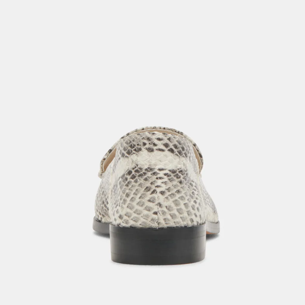 DOLCE VITA Flats & Loafers*Beny Flats Grey White Snake Embossed