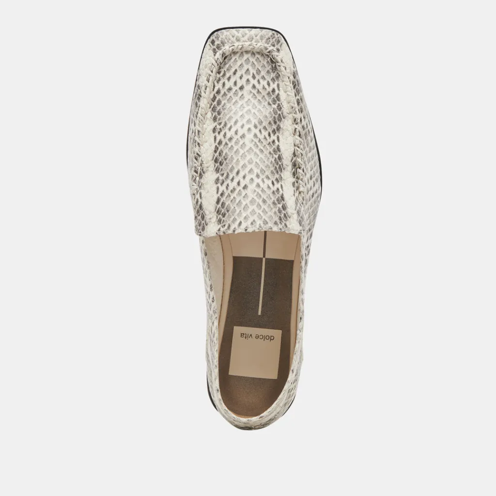 DOLCE VITA Flats & Loafers*Beny Flats Grey White Snake Embossed