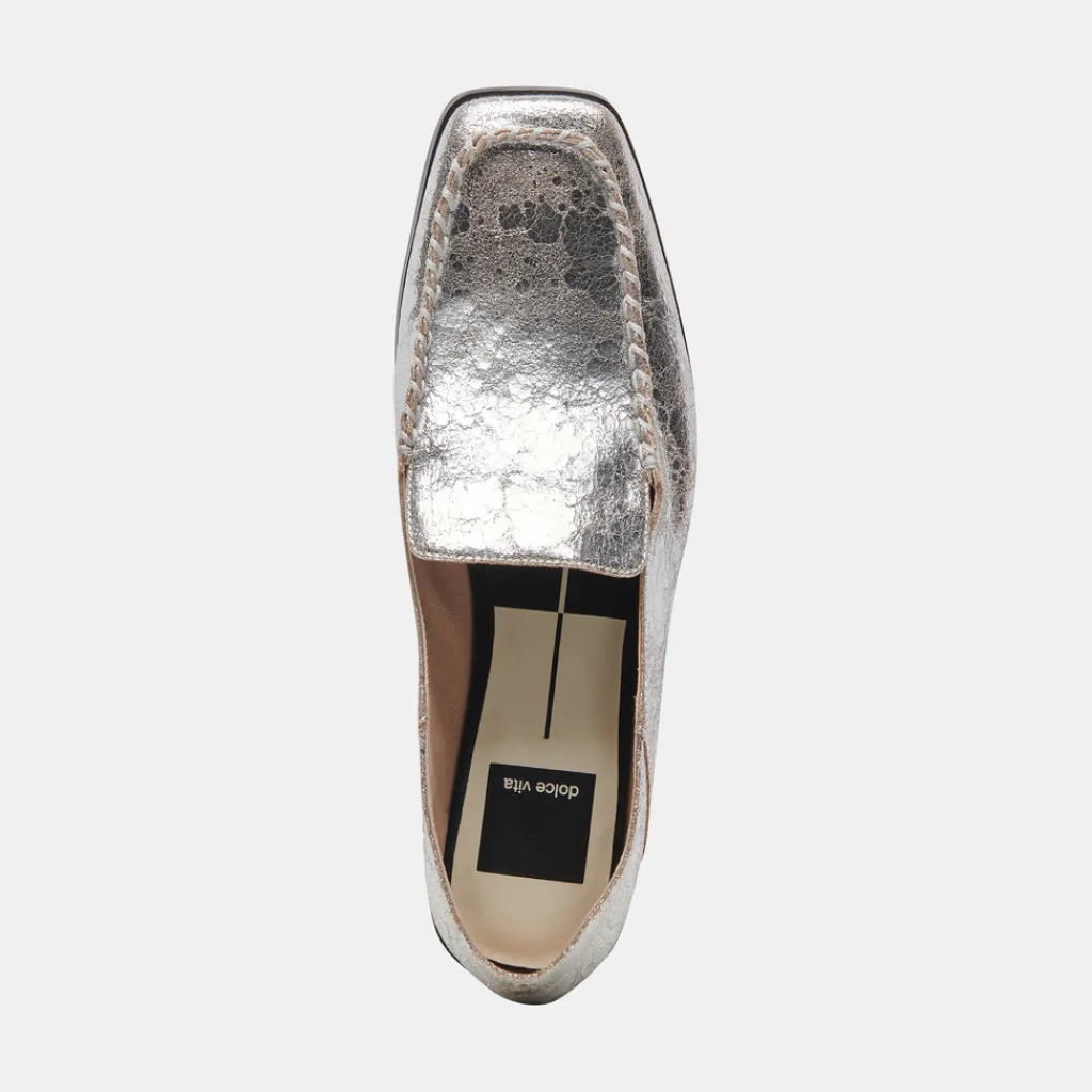 DOLCE VITA Flats & Loafers*Beny Flats Silver Distressed Leather