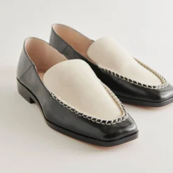 DOLCE VITA Flats & Loafers*Beny Flats White Black Crinkle Patent