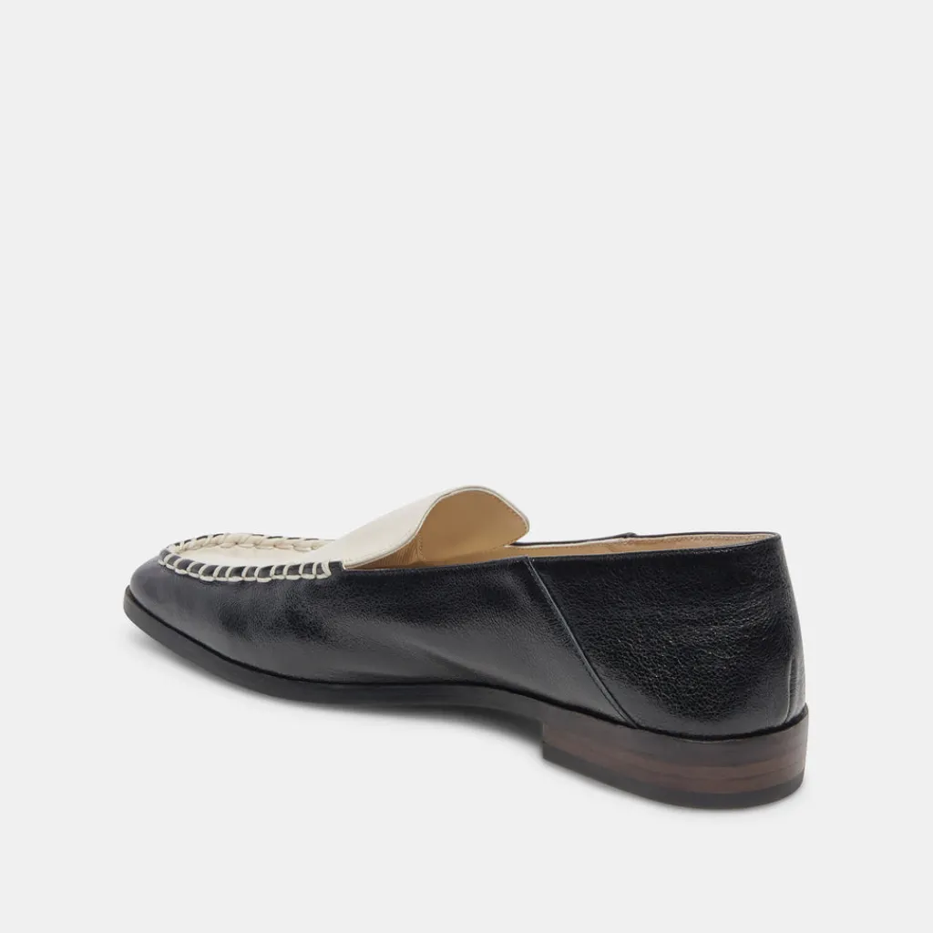 DOLCE VITA Flats & Loafers*Beny Flats White Black Crinkle Patent