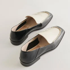 DOLCE VITA Flats & Loafers*Beny Flats White Black Crinkle Patent