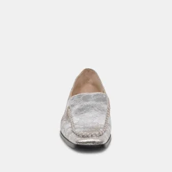 DOLCE VITA Flats & Loafers*Beny Wide Flats Silver Distressed Leather