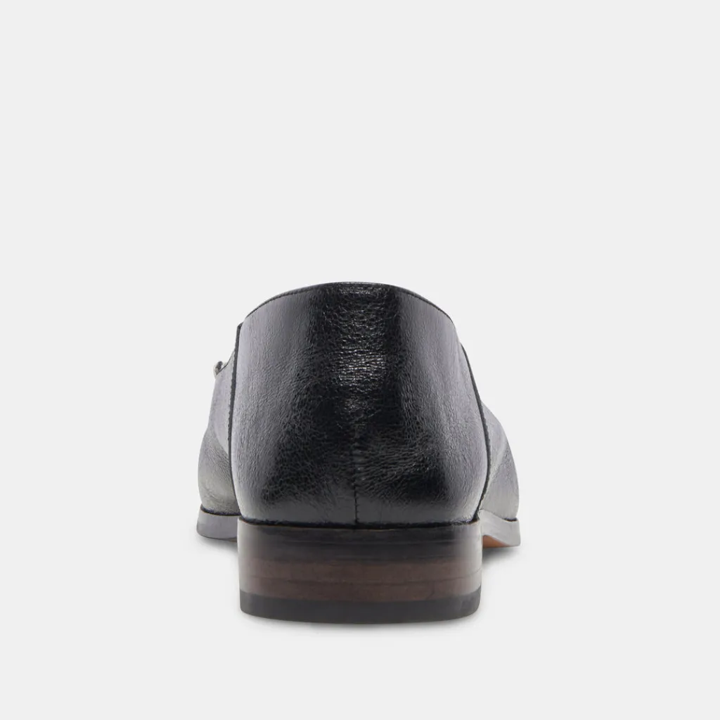 DOLCE VITA Flats & Loafers*Beny Wide Flats White Black Crinkle Patent