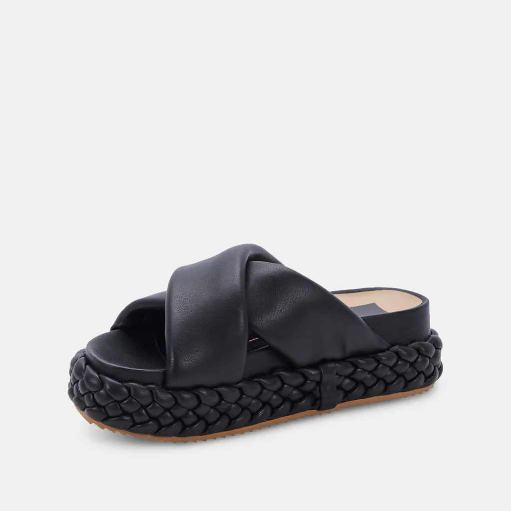 DOLCE VITA Wedges*Blume Sandals Black Stella