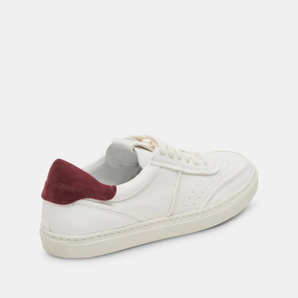 DOLCE VITA Sneakers*Boden Sneakers White Maroon Leather