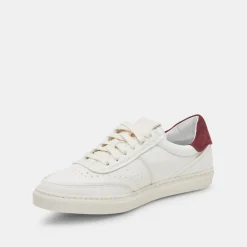 DOLCE VITA Sneakers*Boden Sneakers White Maroon Leather