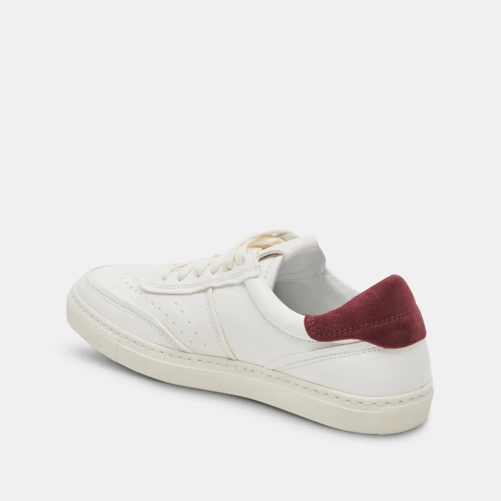 DOLCE VITA Sneakers*Boden Sneakers White Maroon Leather
