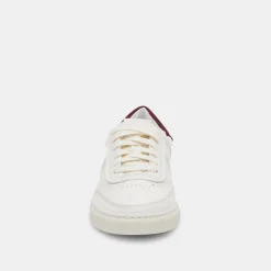 DOLCE VITA Sneakers*Boden Sneakers White Maroon Leather