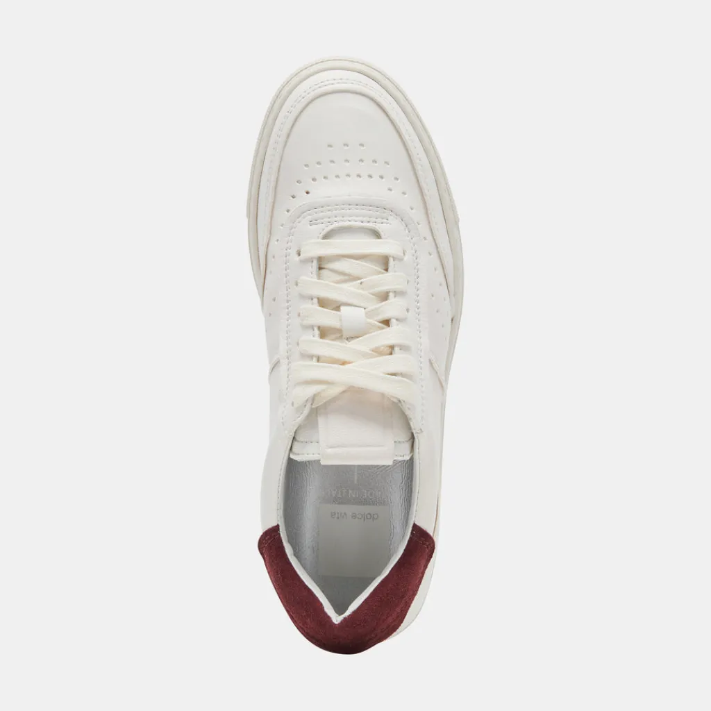 DOLCE VITA Sneakers*Boden Sneakers White Maroon Leather