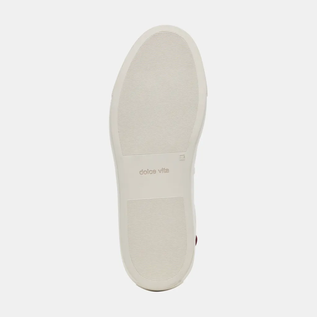 DOLCE VITA Sneakers*Boden Sneakers White Maroon Leather