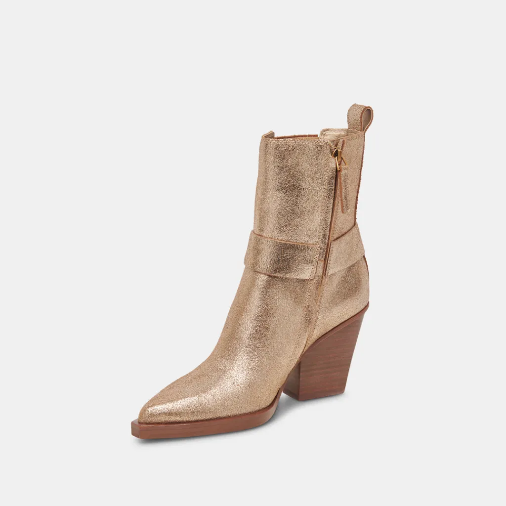DOLCE VITA Boots & Booties*Bounty Boots Rose Gold Distressed Leather