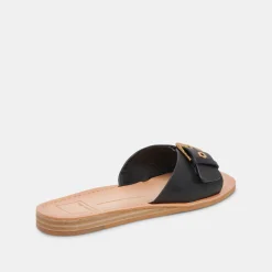 DOLCE VITA Sandals*Cabana Sandals Black Leather
