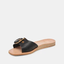 DOLCE VITA Sandals*Cabana Sandals Black Leather