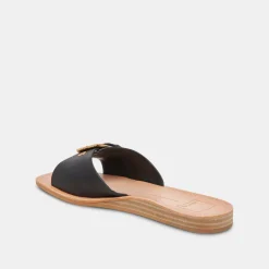 DOLCE VITA Sandals*Cabana Sandals Black Leather