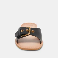 DOLCE VITA Sandals*Cabana Sandals Black Leather