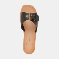 DOLCE VITA Sandals*Cabana Sandals Black Leather