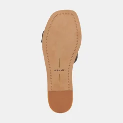 DOLCE VITA Sandals*Cabana Sandals Black Leather