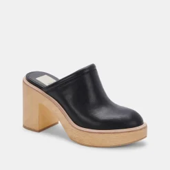 DOLCE VITA Mules & Clogs*Camdin Heels Black Leather