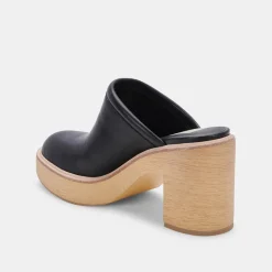 DOLCE VITA Mules & Clogs*Camdin Heels Black Leather