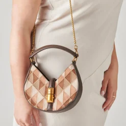 DOLCE VITA Handbags*Cami Crossbody Hickory Patchwork