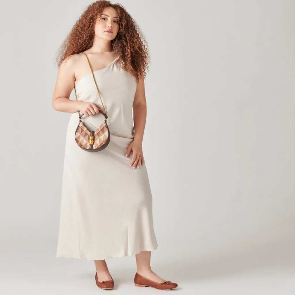 DOLCE VITA Handbags*Cami Crossbody Hickory Patchwork