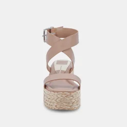 DOLCE VITA Wedges*Cannes Sandals Cafe Leather