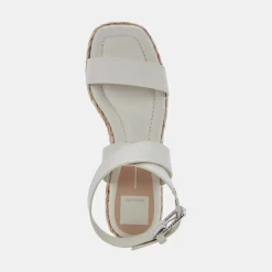 DOLCE VITA Wedges*Cannes Sandals Ivory Leather