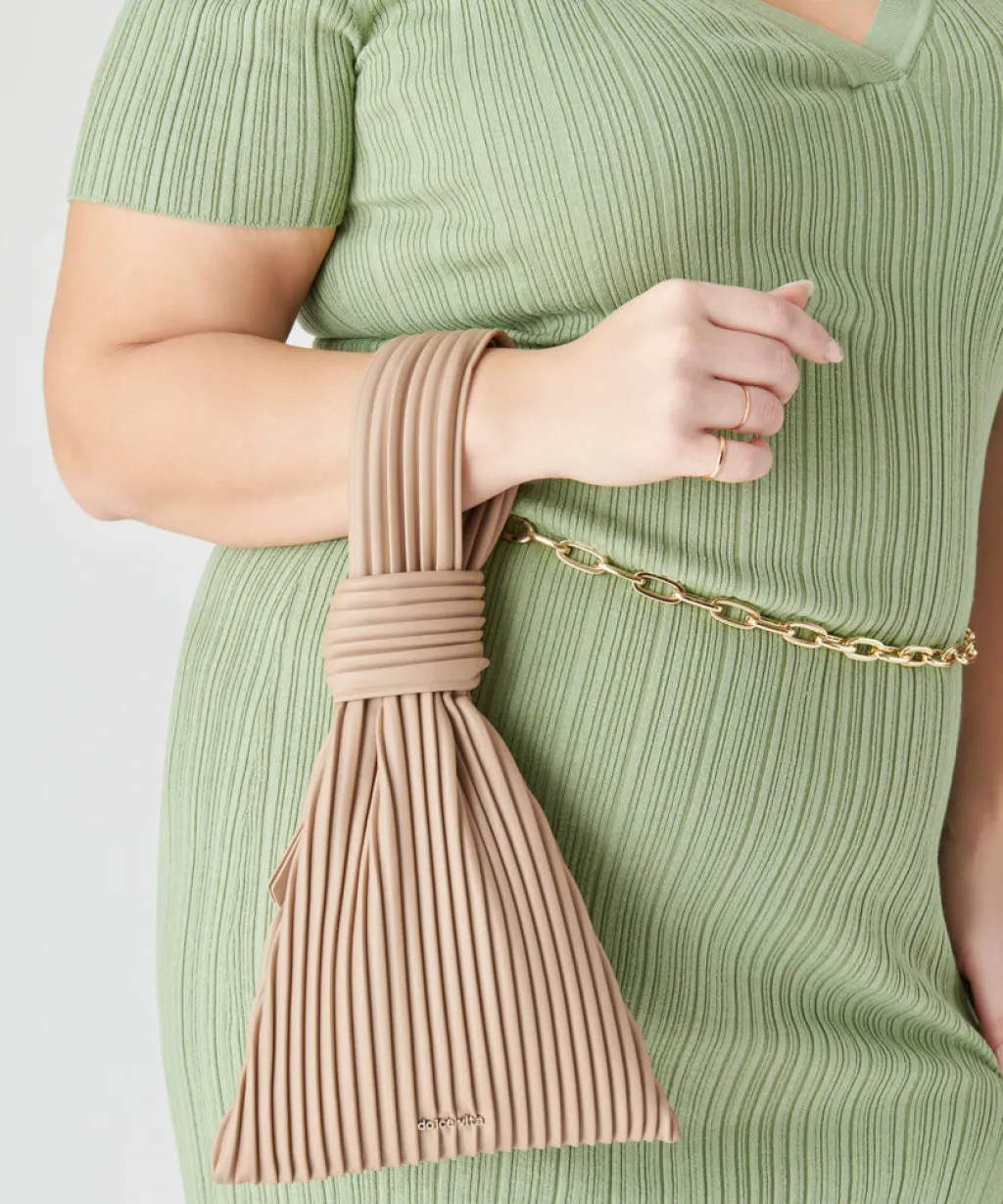 DOLCE VITA Handbags*Carey Handbag Cafe Faux Leather