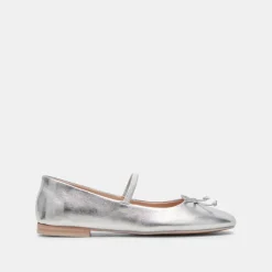 DOLCE VITA Flats & Loafers*Carin Ballet Flats Silver Metallic Leather