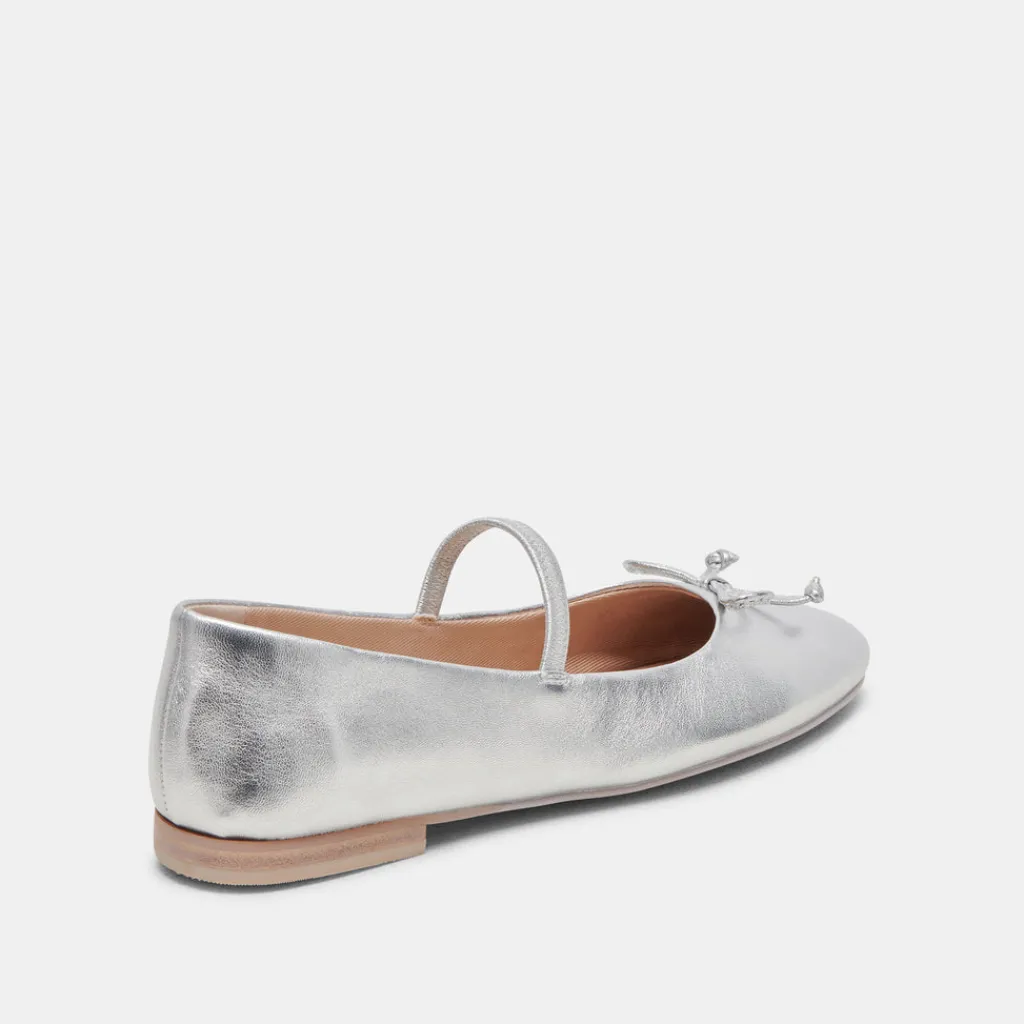 DOLCE VITA Flats & Loafers*Carin Ballet Flats Silver Metallic Leather