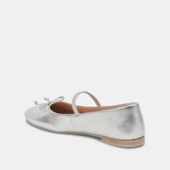 DOLCE VITA Flats & Loafers*Carin Ballet Flats Silver Metallic Leather
