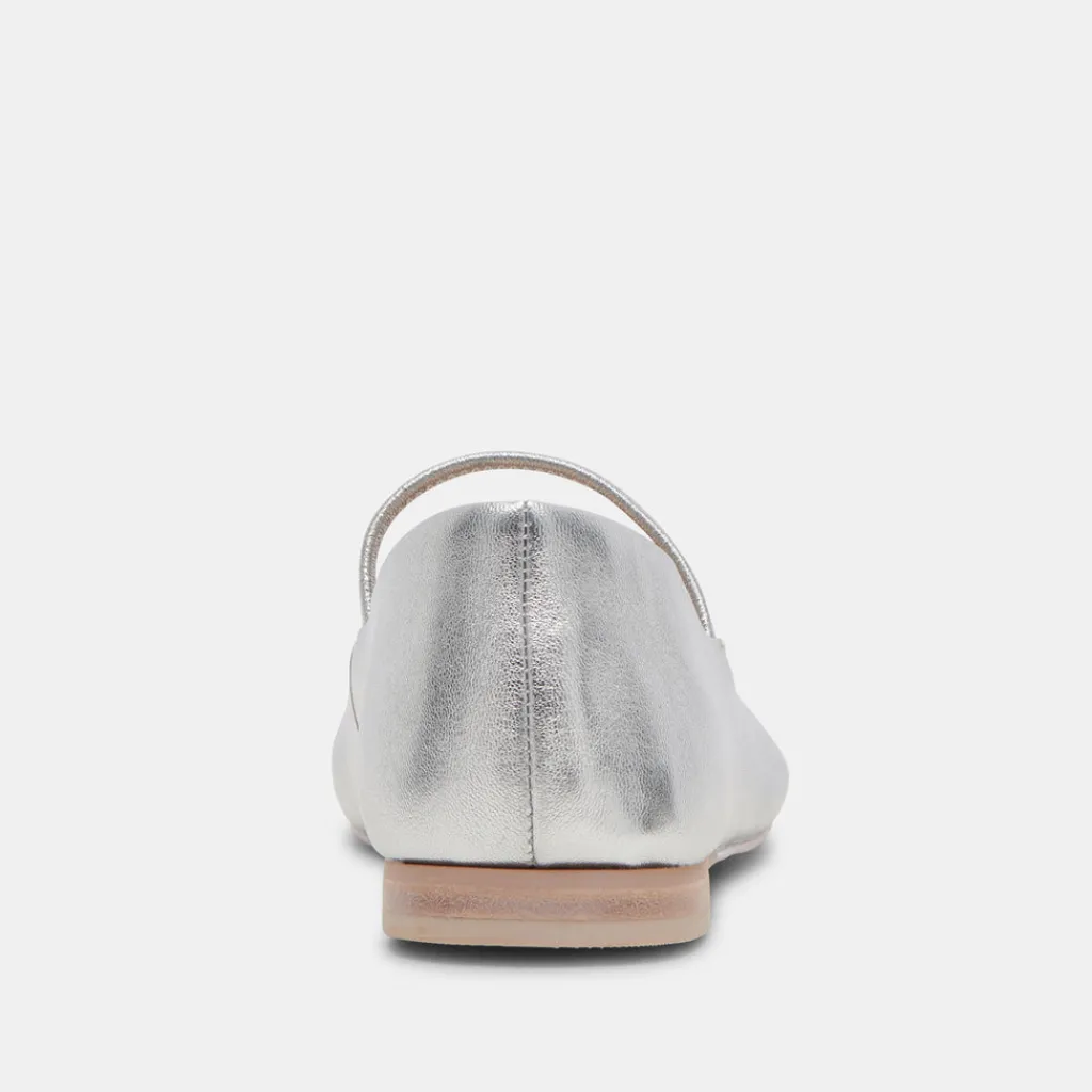 DOLCE VITA Flats & Loafers*Carin Ballet Flats Silver Metallic Leather