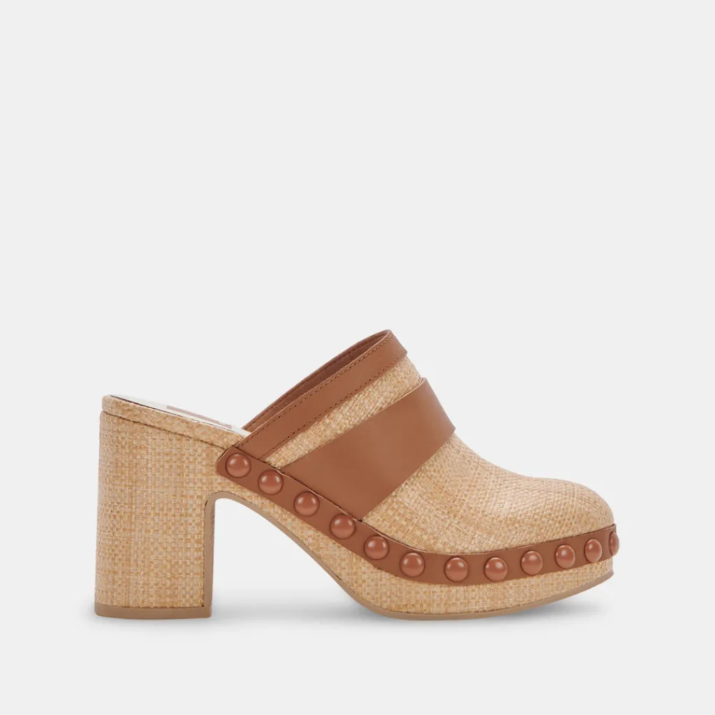 DOLCE VITA Mules & Clogs*Carmac Heels Lt Natural Raffia