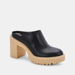 DOLCE VITA Mules & Clogs*Carry Heels Black Leather