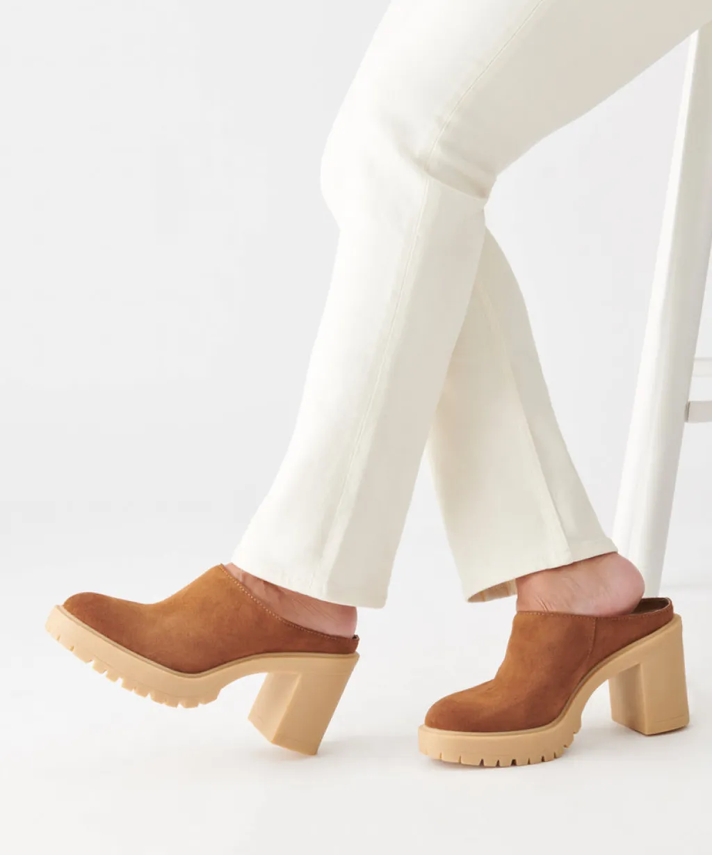 DOLCE VITA Mules & Clogs*Carry Heels Camel Suede