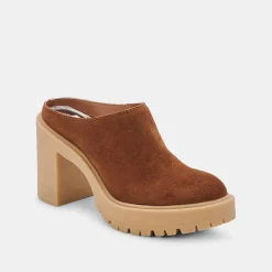 DOLCE VITA Mules & Clogs*Carry Heels Camel Suede