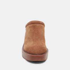 DOLCE VITA Mules & Clogs*Castel Heels Chestnut Suede