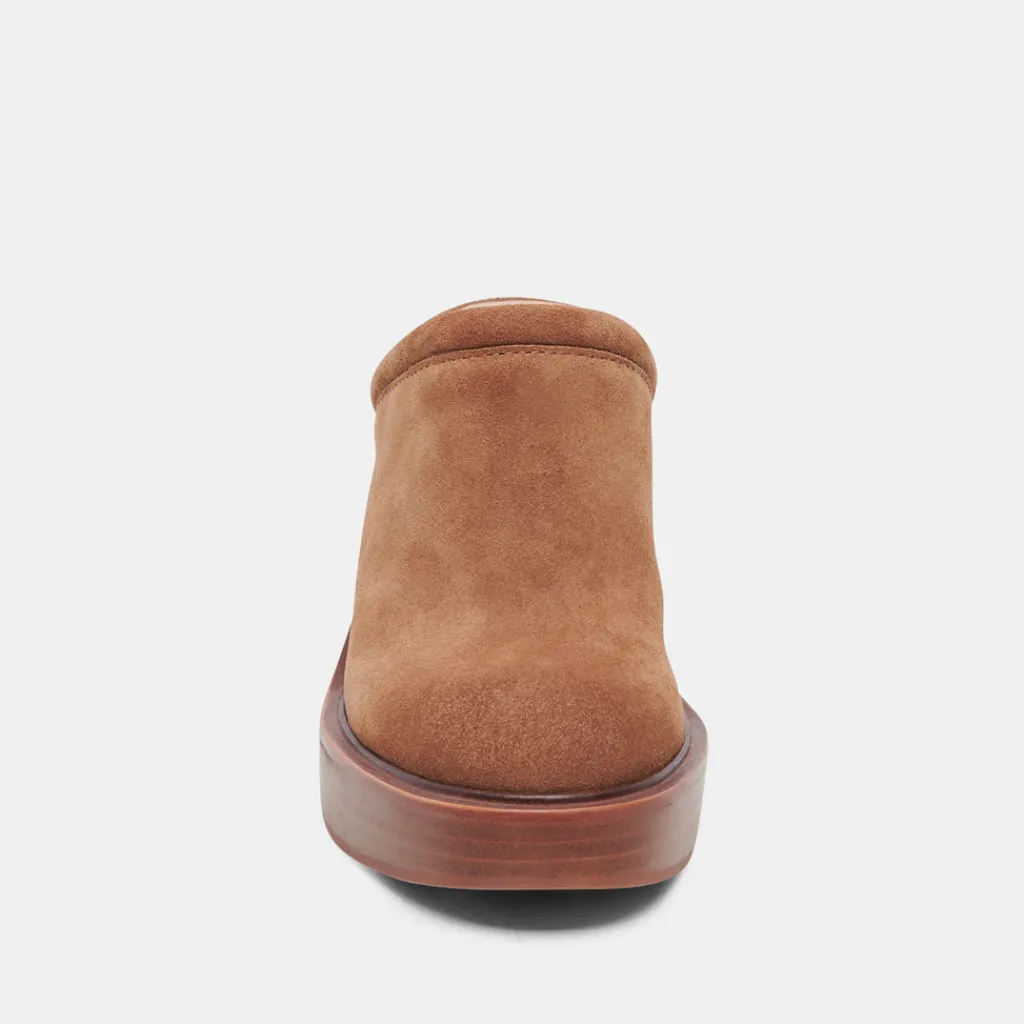 DOLCE VITA Mules & Clogs*Castel Heels Chestnut Suede