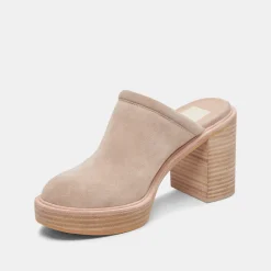 DOLCE VITA Mules & Clogs*Castel Heels Taupe Suede