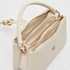 DOLCE VITA Handbags*Charly Crossbody Ivory Leather