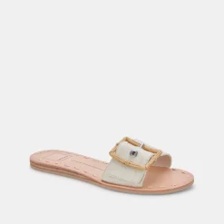 DOLCE VITA Sandals*Dasa Sandals Eggshell Embossed Leather