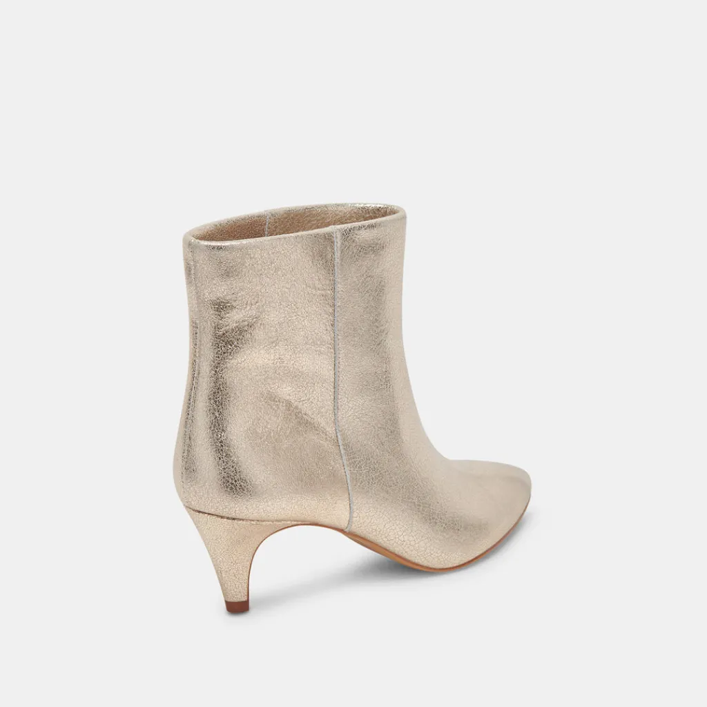DOLCE VITA Boots & Booties*Dee Wide Booties Platinum Distressed Leather