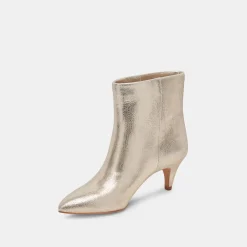 DOLCE VITA Boots & Booties*Dee Wide Booties Platinum Distressed Leather